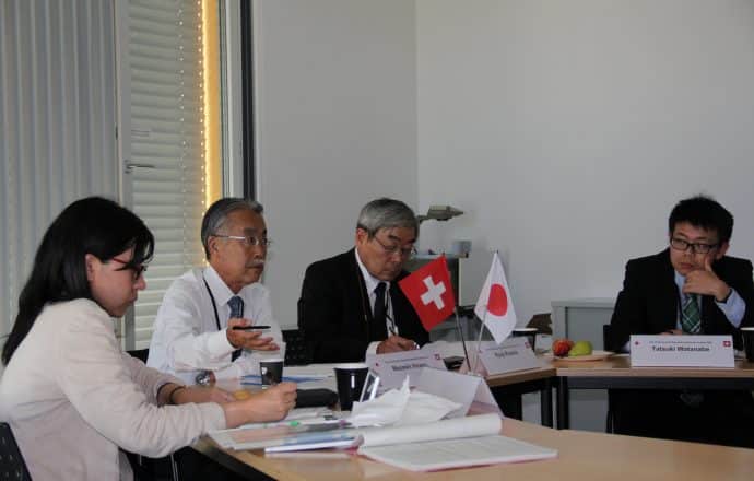 Hiroko Takada (Researcher), Masashi Hirano (Senior Coordinator), Ryuji Kubota (Technical Counsellor), Tatsuki Watanabe (Auditor) von der NRA