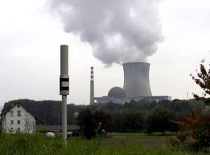 Station de mesure de la radioactivité MADUK près de la centrale de Leibstadt.