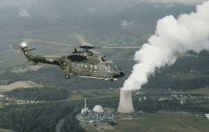 Des hélicoptères de détection de l’armée complétaient l'organisation de mesure (source: forces aériennes)